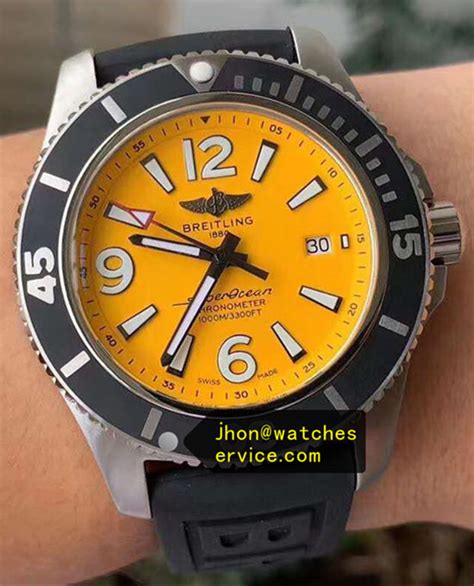 yellow breitling replica|breitling watches first copy.